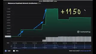 🚀  +    11500  %    Metaverse Dualchain Network Architecture  DNA -   DNA  to USD Chart