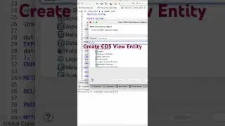 Create Your First CDS view Entity in ABAP on Cloud#shorts #abap #sapabap #sapbtp