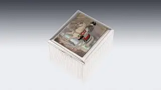 MID 20thC FRENCH SOLID SILVER & 18k GOLD, MOTHER OF PEARL BOX, DUNHILL c 1950