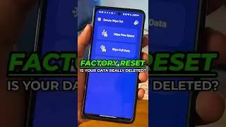 Is your data securely deleted??? #factoryreset #Android #shorts