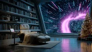 Dreamy Flow of Starlight View ✨ | Sci-Fi Ambient Sleep Space Music [4K 8 Hour]