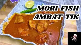 Goan Style Mori Fish Ambat Tik Recipe | Shark Fish Hot And Sour Curry | Goan Fish Curry Recipe.