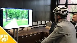 Polizei im Kreis Wesel demonstriert Pedelec-Simulator