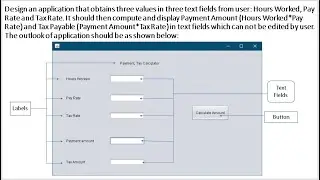 GUI application for Payment and tax calculation