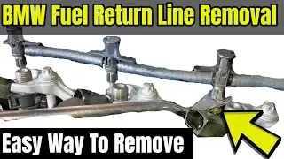 How To DIY Remove Diesel Injector Fuel Return Line Connectors on a BMW - The Simple & Easy Way!!