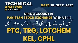 PTC, TRG, LOTCHEM, KEL, CPHL - Technical Analysis for Traders by @TradeDojo  #psx   #gold
