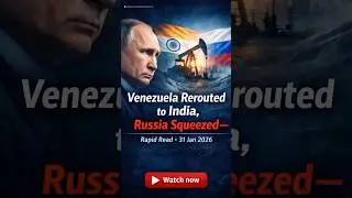 Venezuela Rerouted to India, Russia Squeezed&mdash;Rapid Read 31 Jan 2026