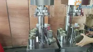 Semi-automatische vlees-, vis-, zeevruchten-blikjes-naadmachine, handmatige metalen blikkensluiter