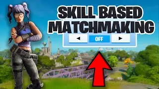 How To TURN OFF Skill Based Matchmaking In Fortnite! (get in only console lobbies!)