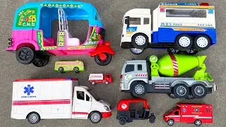 Hiding Lot's of Toy Vehicles | CNG Auto Rickshaws, Bus & Lot's of Ambulance and more toys