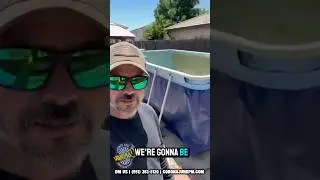 Above-Ground Pool Removal in Hemet, CA | Fast Demo by Licensed Junk Removal Team #demolition #fyp