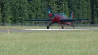 Extra, N911TJ  low transition take-off at KHWY on 051510 at 1644