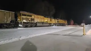 UP 9821, 6916 & 5346 on Edgewater Loads 1-27-26 