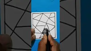 Easy spiral zentangle drawing #shorts #viral