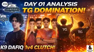 One side of Domination By Total Gaming in Zee Media Arena of Champions Grand Finals Day 01 #explore 