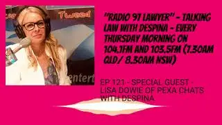 EP 121 - SPECIAL GUEST LISA DOWIE OF PEXA, CHATS WITH DESPINA (AUDIO VERSION)