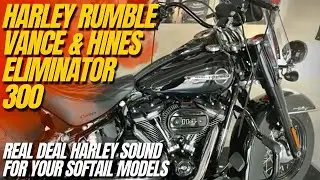 🔥🛠 Hear The Power Of Harley Davidson Sound Exhaust with Vance and Hines Eliminator 300 Mufflers