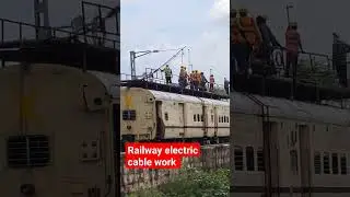 electric cable work | Indian railway