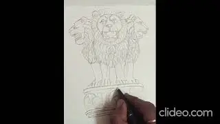 Ashoka Lion Capital Charcoal Sketch 🇮🇳 | Incomplete Art with Powerful Message | Republic Day Special