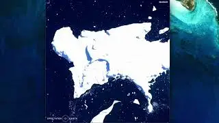 Melting of ice caps in Vega Island #sentinel2 #satellite #satelliteimagery