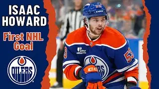 Isaac Howard #53 (Edmonton Oilers) first NHL goal Oct 21, 2025