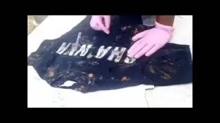 Easy DIY Bleached & Distressed T-shirt