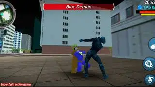 Spider fighter 55 || knuckle man vs Blue demon
