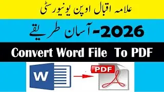 How to convert aiou Assignments into  Word file to PDF 2026 | Assignments convert krany ka treka