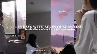 10 days in quarantine with me 🇵🇭 what I ate | free swab test and result! 💉
