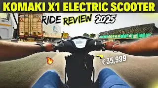 Komaki X1 Electric Scooter | Ride Review | 2025 🔥
