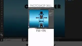 Transparent Text Effect on Photoshop |theskillupinstitute #viral #foryou #skillcourse
