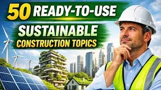 50 Ready-to-Use Sustainable Construction Topics Every Civil Engineer Must Know
