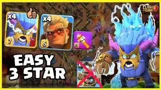 THIS ARMY Is Super Strong ❗ SUPER YETI E-TITAN DRUID + Torch 🔥 Best TH18  Attack Strategy