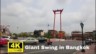 EP.73 [ virtual walking tour 4k] walking around Giant Swing in Bangkok