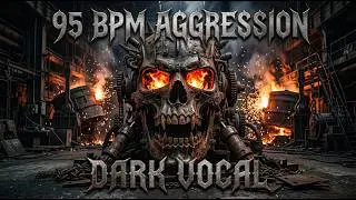 95 BPM AGGRESSION ⚙️ Dark Vocal Heavy Groove Metal Mix Industrial Power