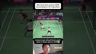 Moment saat Kevin ganti raket di Asian games 2018.#badminton #shuttlesmash #badmintonplayer #fypage