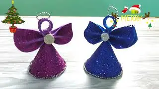 how to make Christmas angel with foam@craftswalker858