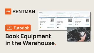 Rentman Tutorial | How to Book Equipment in the Warehouse