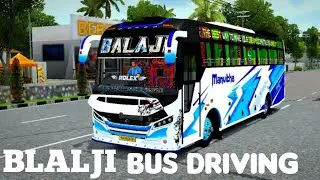 BALAJI TRAVELS tourist bus city driving high speed mass horn 