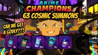 Can I Get A Godly Cosmic??? | Anime Champions Simulator