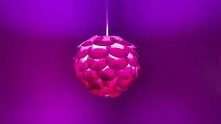Paper lamp | Festival decoration idea |Paper LightLamp For Diwali |Paper Craft Light Ball