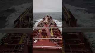 North Atlantic shuttle tanker in high winds of NS coast