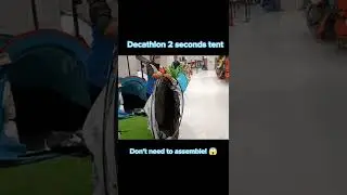 Decathlon 2 seconds tent is amazing! No assembly needed! #campingtents #campingtent #decathlon