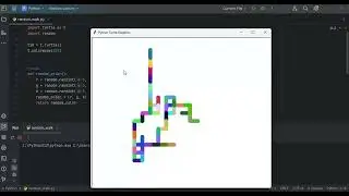 Random Walk in Python Turtle GUI
