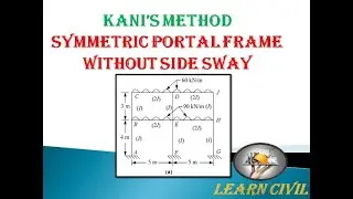 Kanis method problem on symmetric portal frame without side sway