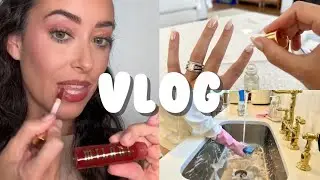 VLOG: Berry Makeup, Clean with Me, How I do my nails, Diet Coke 🥤