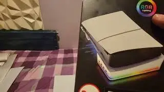 unboxer of playstation 5 pro  Disc Drive and a standard RGB lights cool 😎