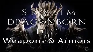 Skyrim Dragonborn DLC - Deathbrand Armor & Weapons (Unique Light Stalhrim Armor)