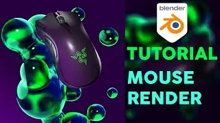 product render. razer mouse [blender tutorial]