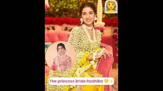 Radhika Merchant in real flower dupatta for Haldi ceremony #dance
